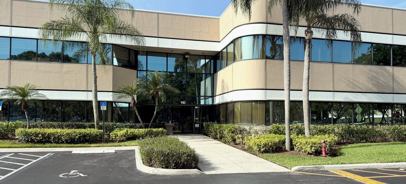 The Clear Choice Lending Group office at 440 Sawgrass Corporate Pkwy, Ste 206, Sunrise, FL 33325 — street number 440 above the entrance
